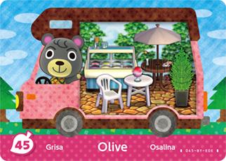 Olive #45 [Animal Crossing Welcome Amiibo]