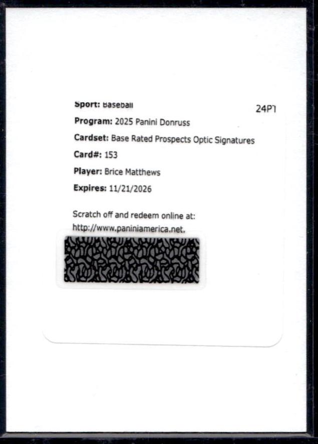 Brice Matthews [Optic Signature] #153