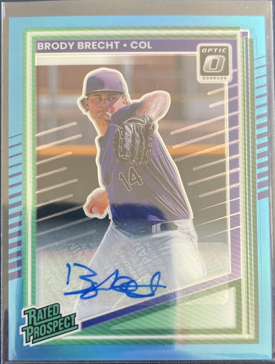 Brody Brecht [Carolina Blue Optic Signature] #105
