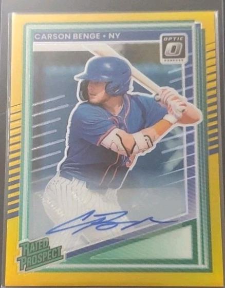 Carson Benge [Gold Optic Signature] #158