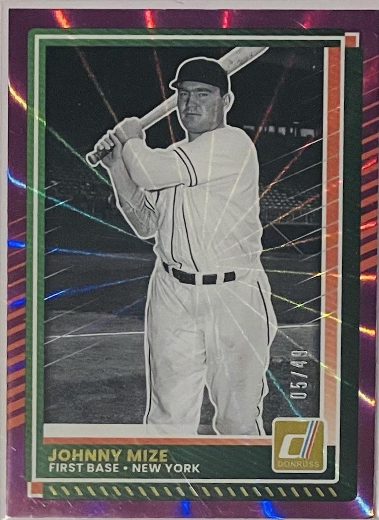 Johnny Mize [Pink Laser] #72