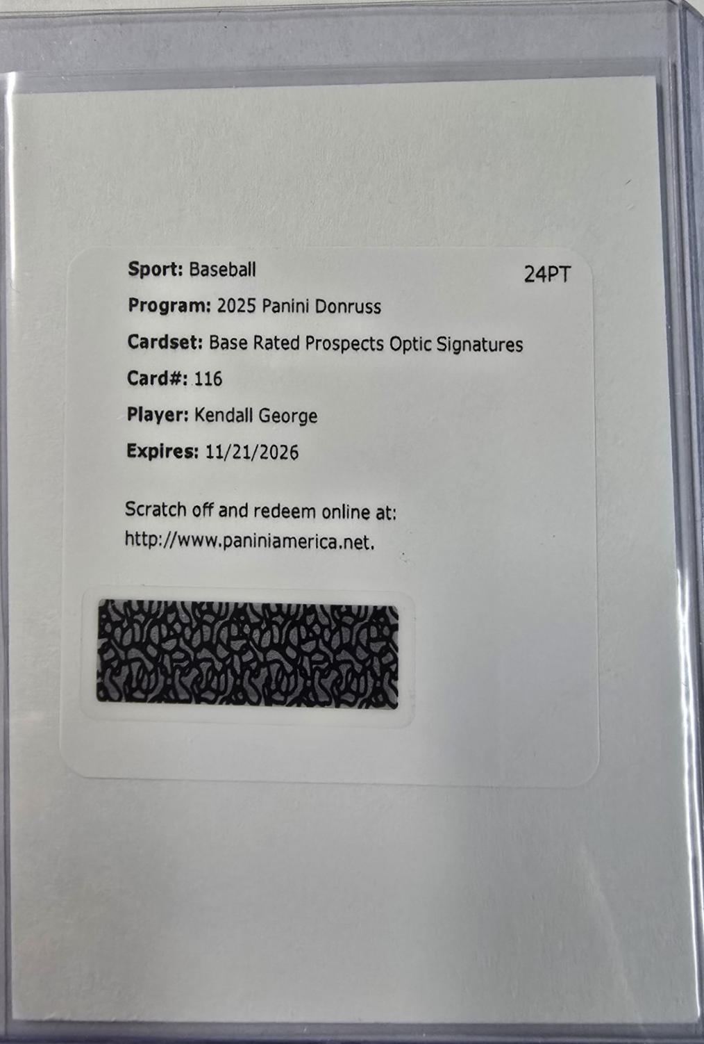 Kendall George [Optic Signature] #116