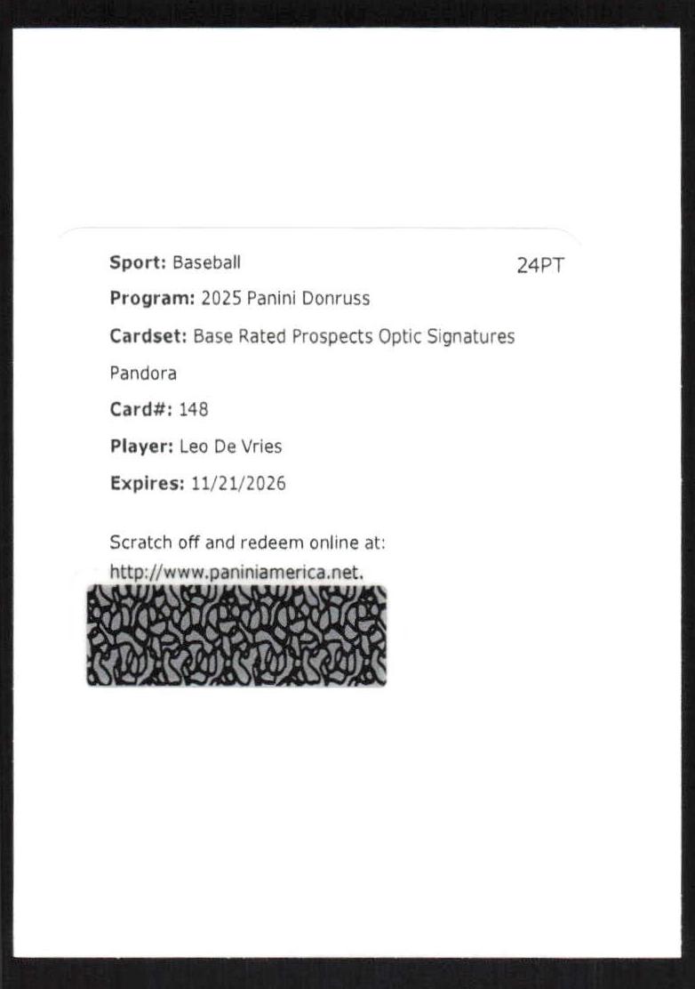 Leo De Vries [Pandora Optic Signature] #148