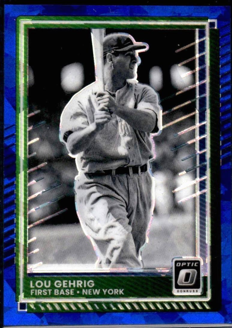 Lou Gehrig [Blue Cracked Ice Optic] #55