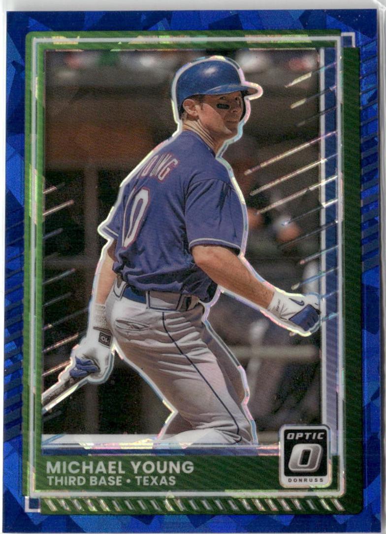 Michael Young [Blue Cracked Ice Optic] #89