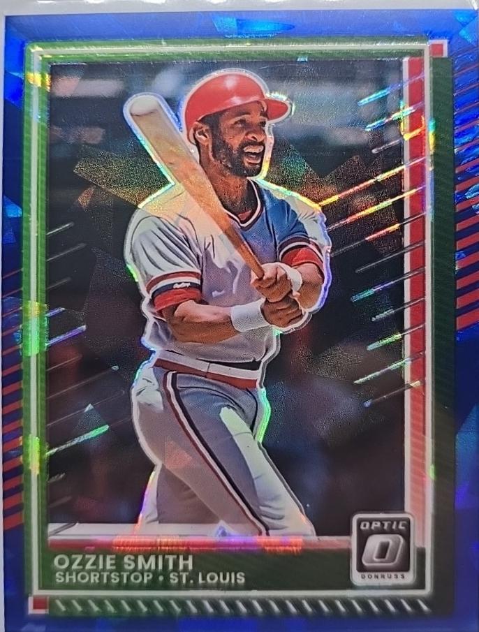 Ozzie Smith [Blue Cracked Ice Optic] #3