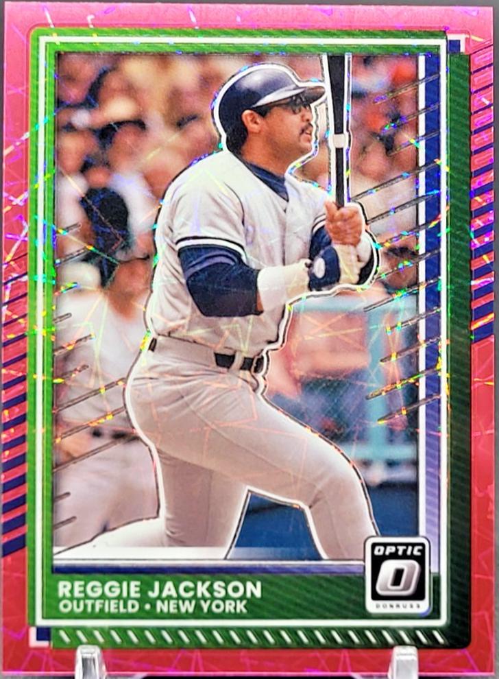 Reggie Jackson [Pink Velocity Optic] #75