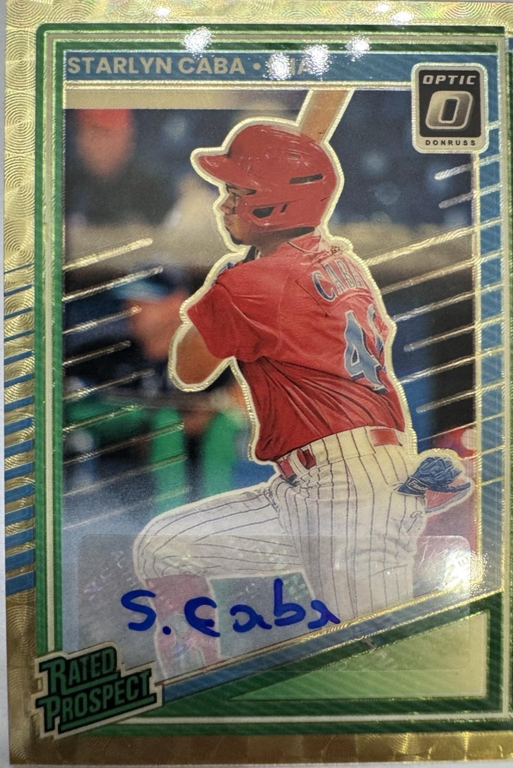 Starlyn Caba [Gold Vinyl Optic Signature] #197