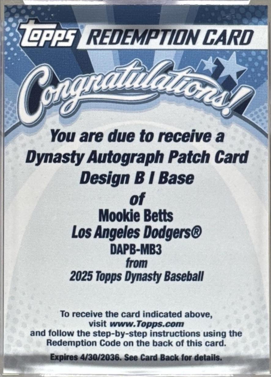 Mookie Betts #DAPB-MB3