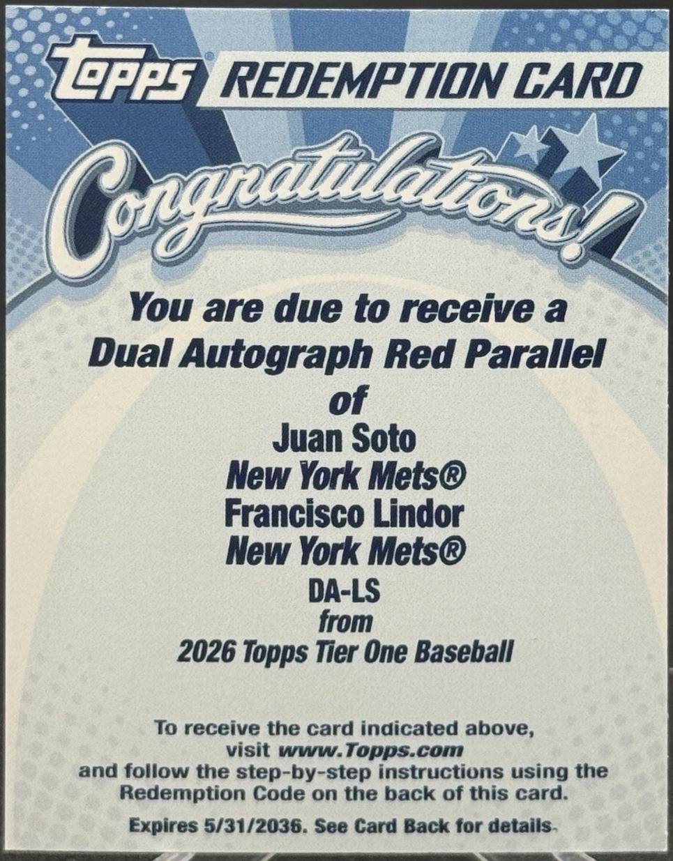 Juan Soto / Francisco Lindor #DA-LS