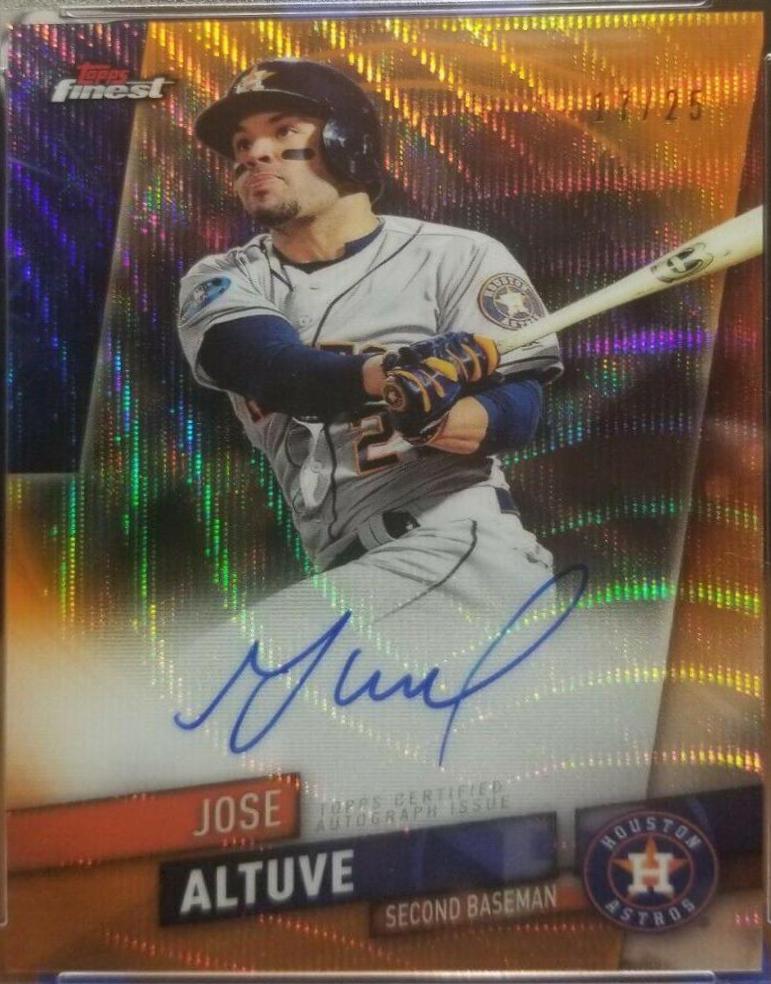 Jose Altuve [Orange Wave Refractor] #FA-JA