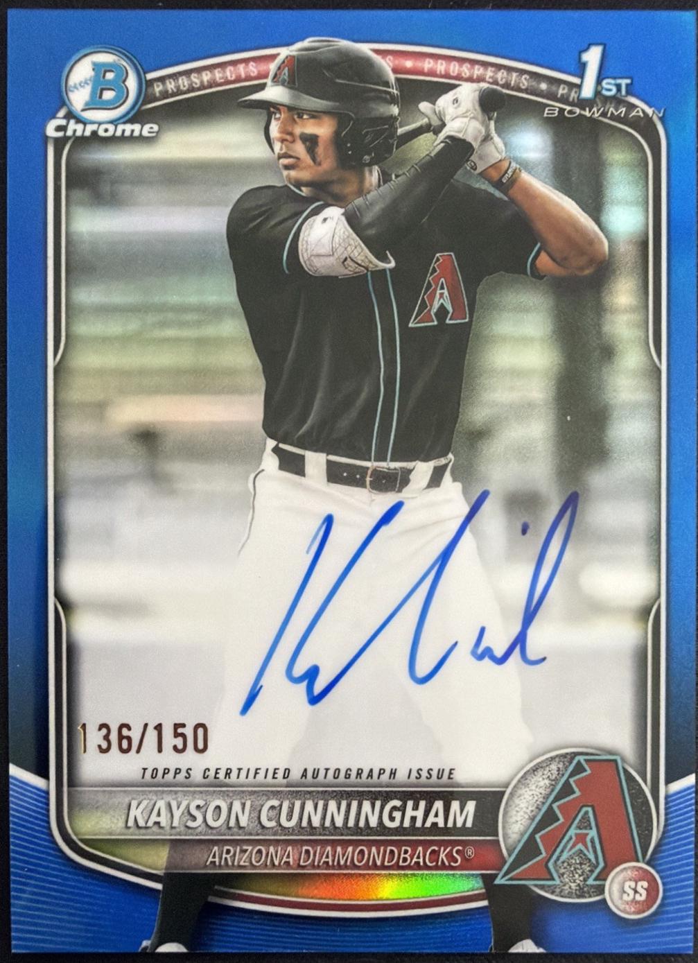 Kayson Cunningham [Blue Refractor] #CPA-KC
