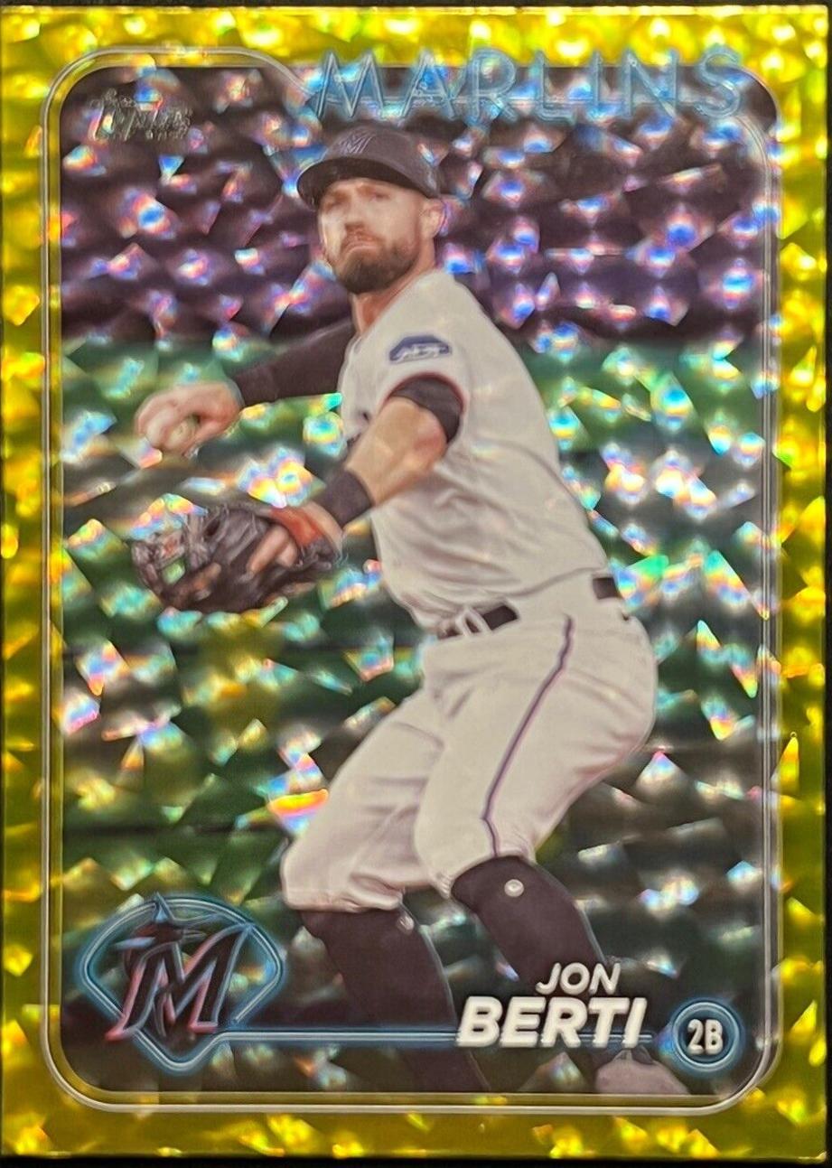Jon Berti [Yellow Crackle] #524