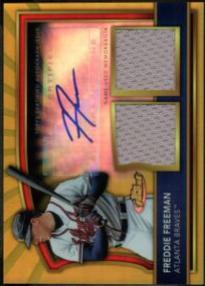Freddie Freeman [Dual Relic Autograph Gold] #72