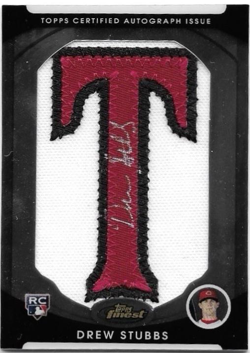 Drew Stubbs [Autograph Letter Patch Red Refractor] #155