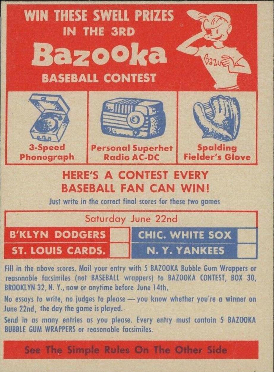 Contest Card [Saturday, June 22nd]
