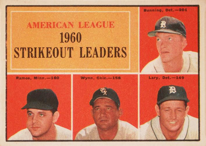 American League 1960 Strikeout Leaders #50