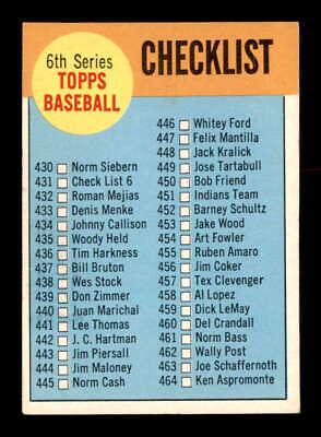 Checklist 430-506 [Checklist in White] #431