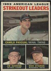 1963 American League Strikeout Leaders #6
