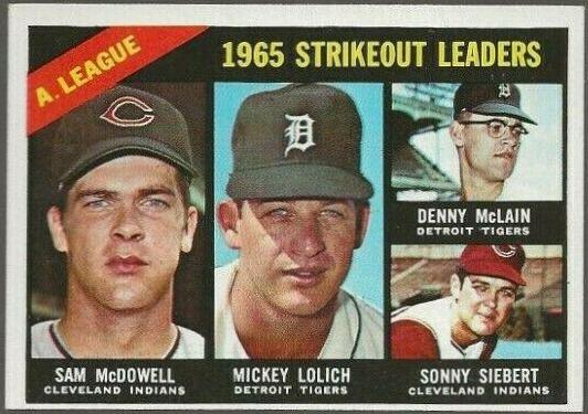 American League 1965 Strikeout Leaders #226
