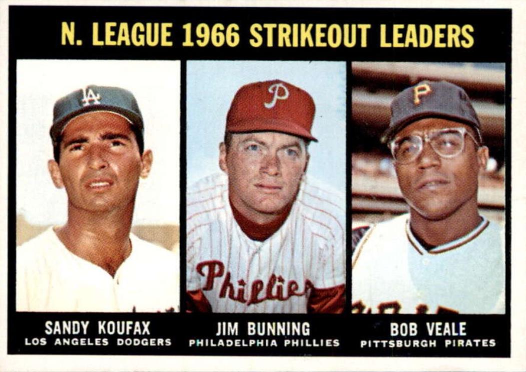 NL Strikeout Leaders: Koufax, Bunning, Veale #238