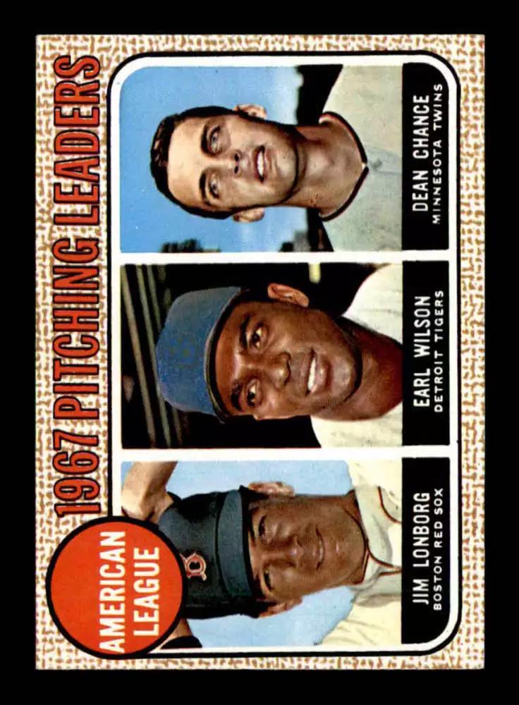 American League 1967 Pitching Leaders [Lonborg on Back] #10