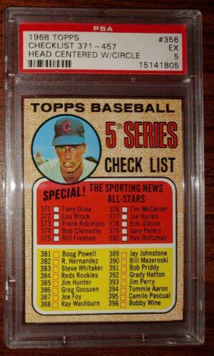 Checklist 371-457 [Head Centered w/ Circle] #356