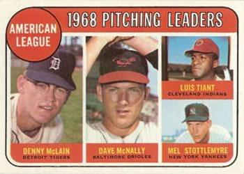 American League 1968 Pitching Leaders: Denny McLain / Dave McNally / Luis Tiant / Mel Stottlemyre #9