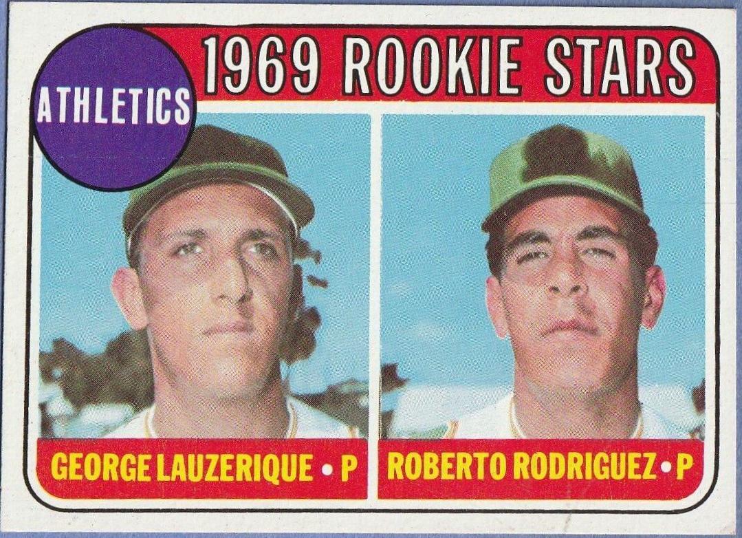 Athletics 1969 Rookie Stars: George Lauzerique / Roberto Rodriguez #358