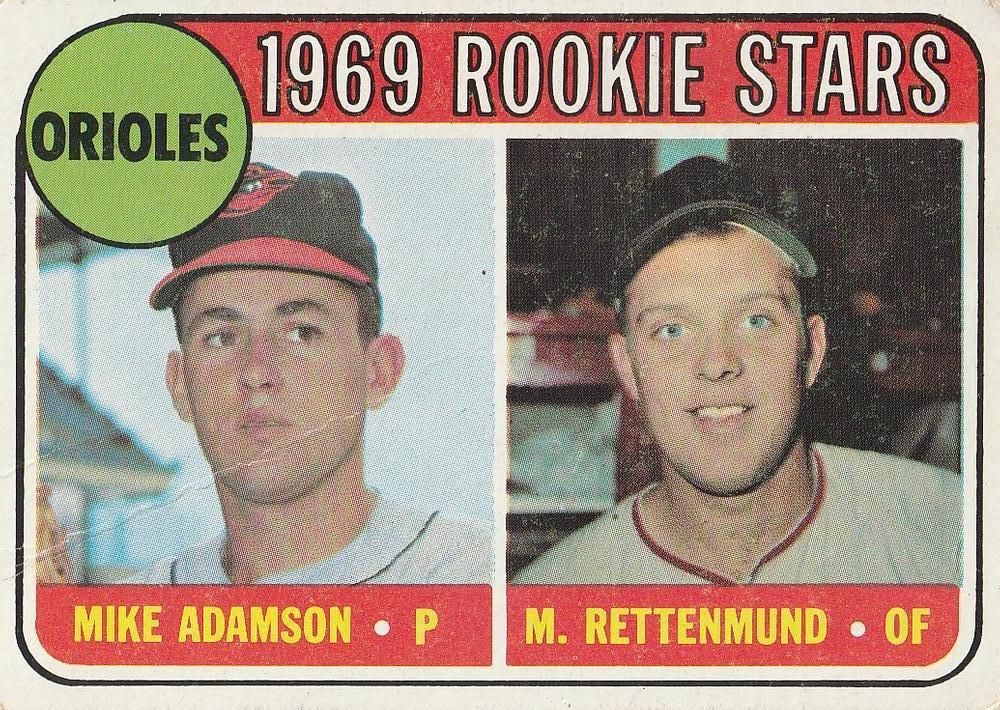 Orioles 1969 Rookie Stars: Mike Adamson / Merv Rettenmund #66