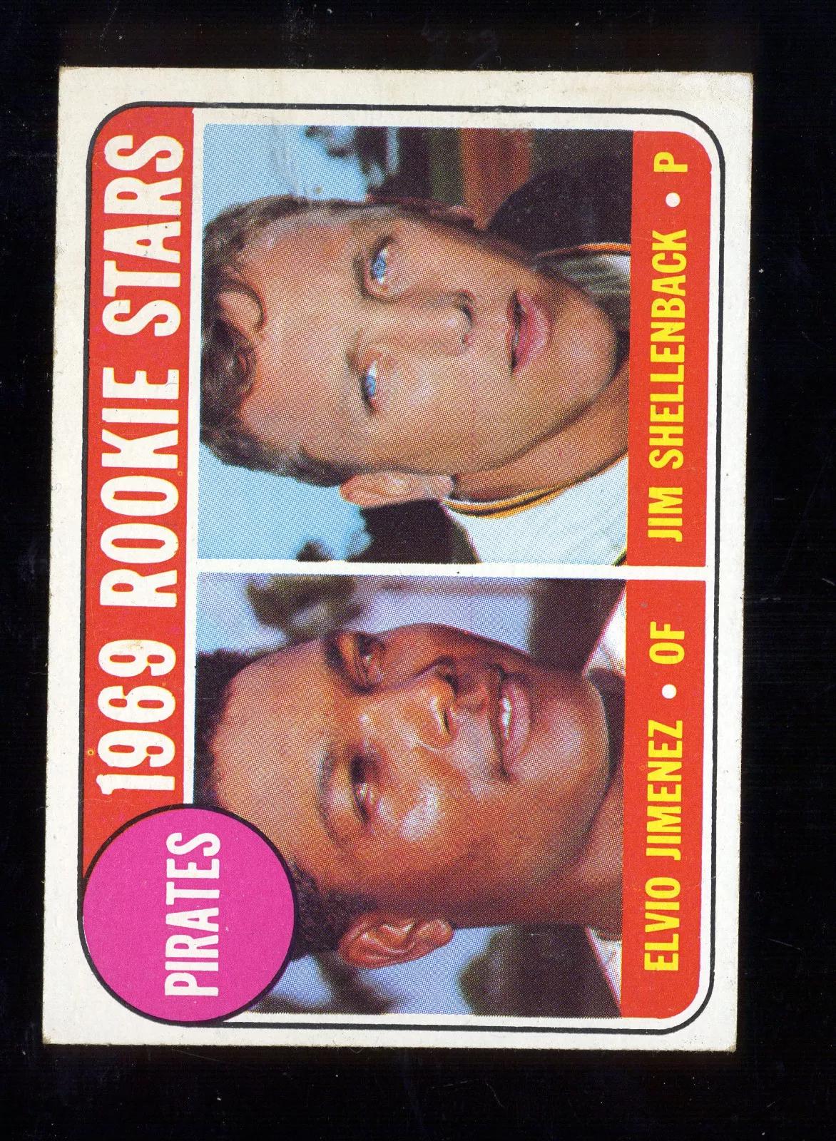 Pirates 1969 Rookie Stars: Elvio Jimenez / Jim Shellenback [No Outline] #567