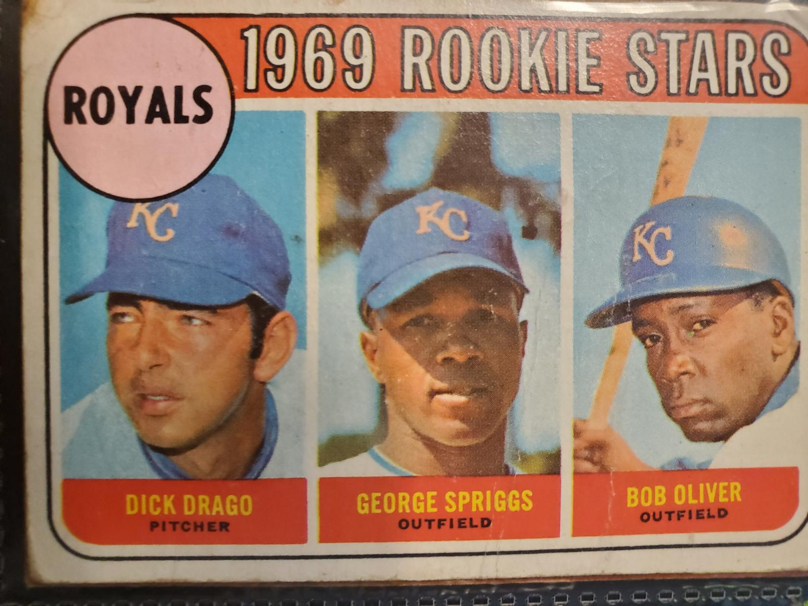 Royals 1969 Rookie Stars: Dick Drago / George Spriggs / Bob Oliver #662