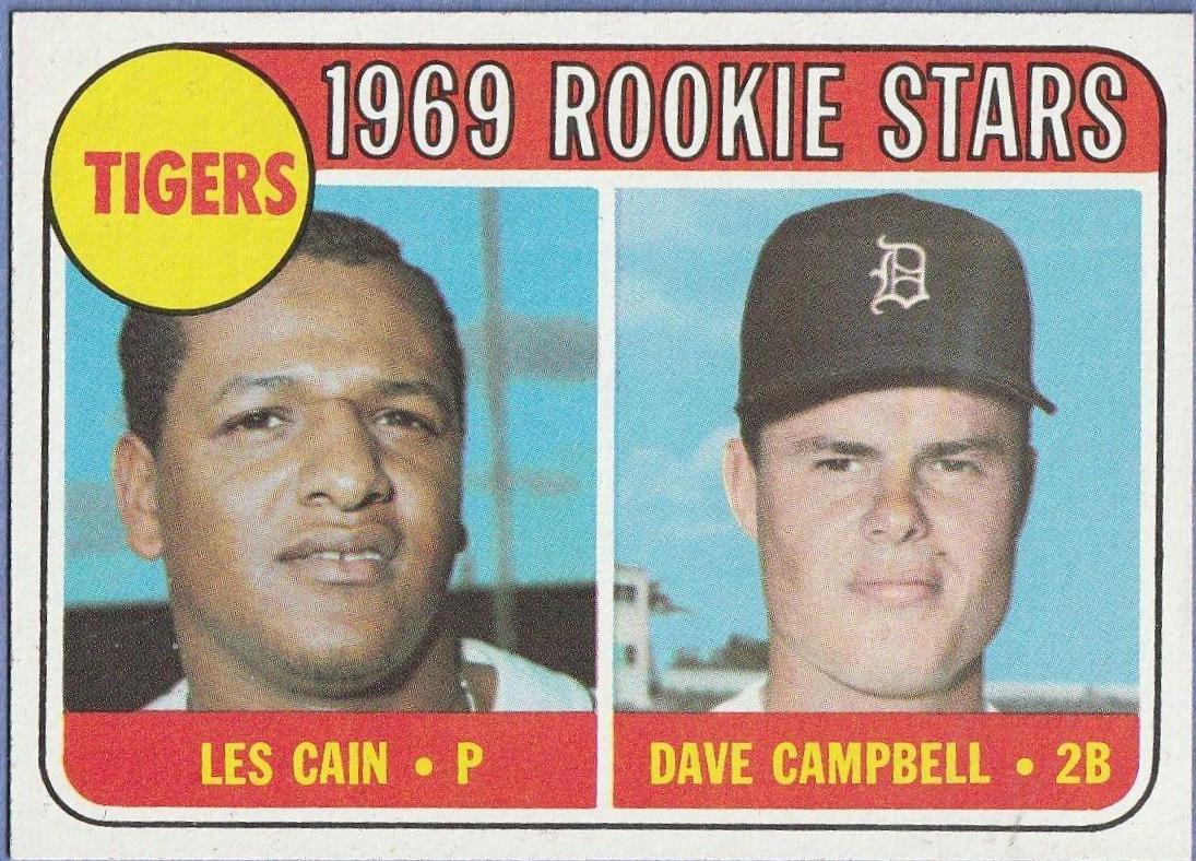 Tigers 1969 Rookie Stars: Les Cain / Dave Campbell #324