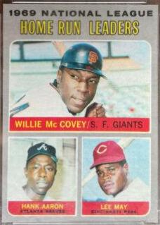 1969 National League Home Run Leaders: Willie McCovey / Hank Aaron / Lee May #65