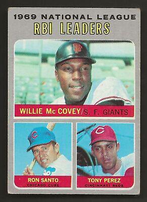 1969 National League RBI Leaders: Willie McCovey / Ron Santo / Tony Perez #63