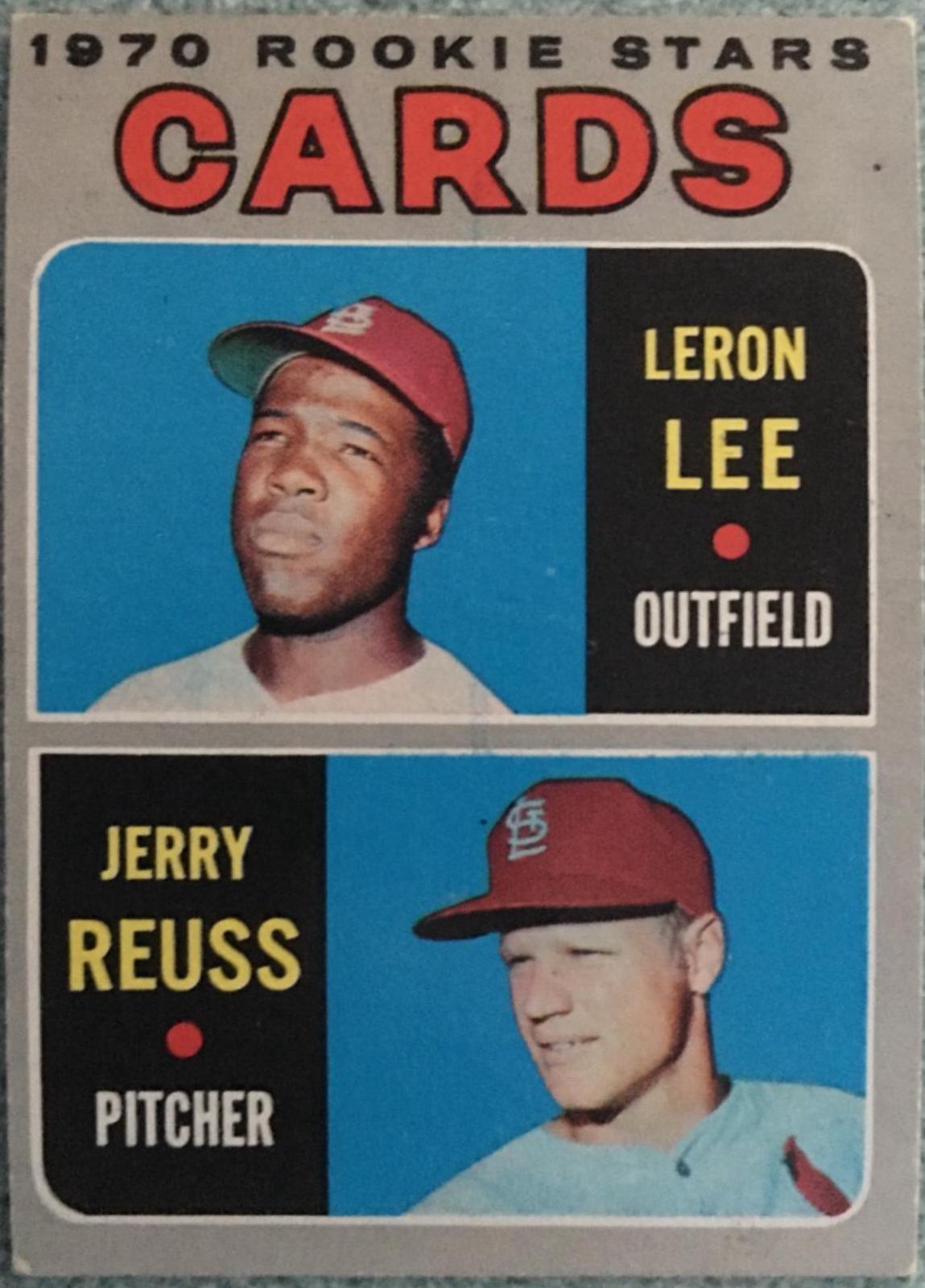 Cards 1970 Rookie Stars: Leron Lee / Jerry Reuss #96