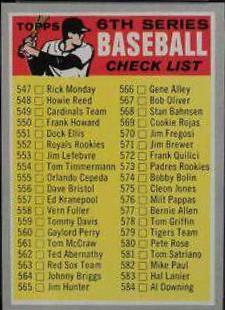 Checklist 547-633 [Brown Bat] #542