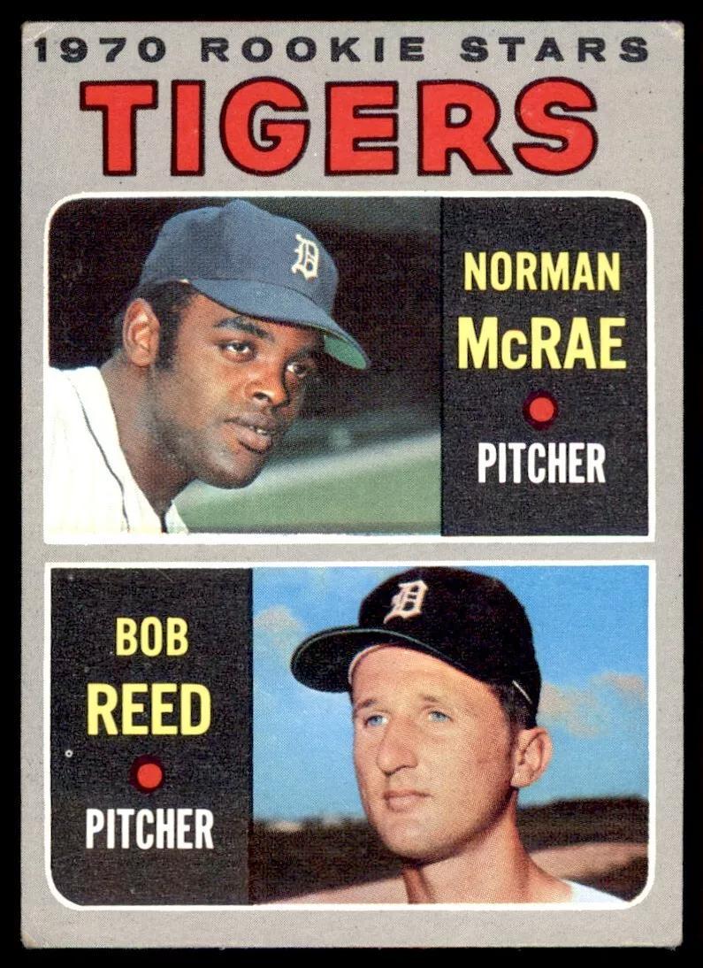 Tigers 1970 Rookie Stars: Norman McRae / Bob Reed #207