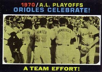 1970 A.L. Playoffs Orioles Celebrate #198