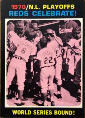 1970 N.L. Playoffs Reds Celebrate #202