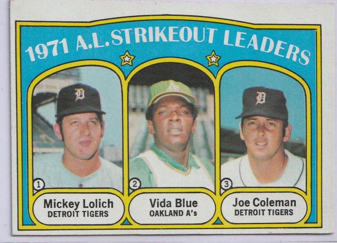 1971 A.L. Strikeout Leaders #96