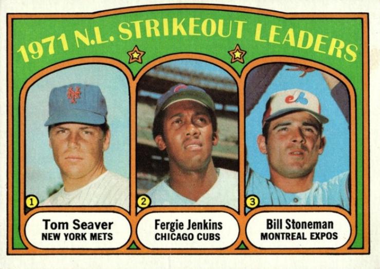 1971 N.L. Strikeout Leaders #95