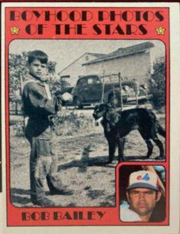 Bob Bailey [Boyhood Photo] #493