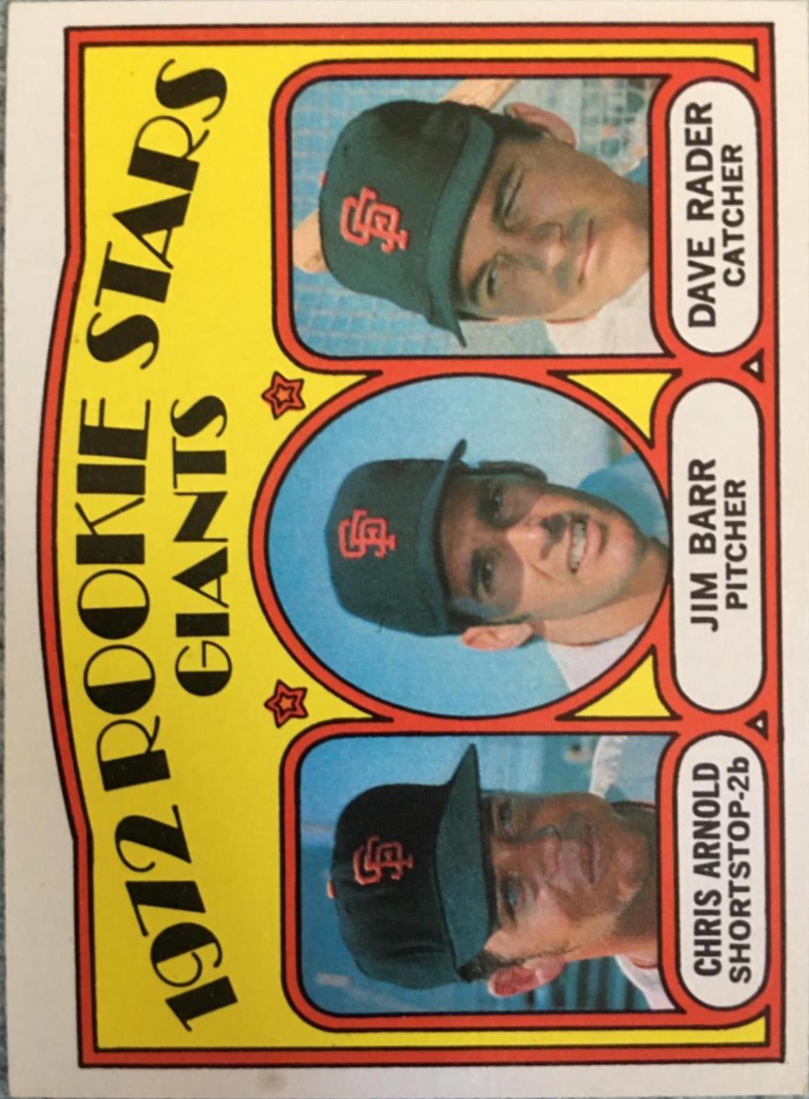Giants 1972 Rookie Stars #232
