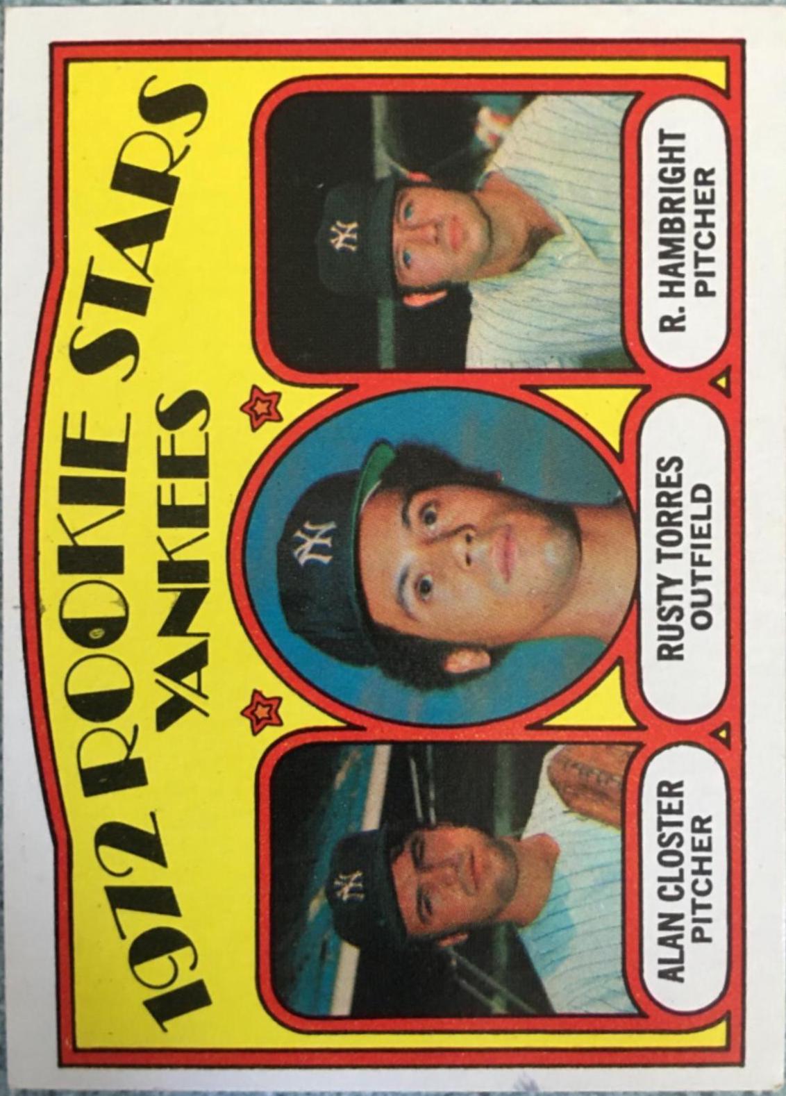 Yankees 1972 Rookie Stars #124