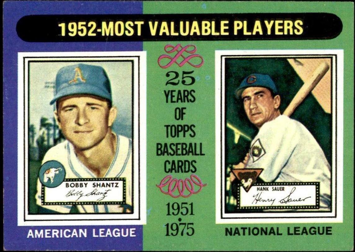 1952 MVP's [Bobby Shantz, Hank Sauer] #190