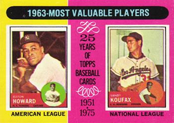 1963 MVP's [Elston Howard, Sandy Koufax] #201