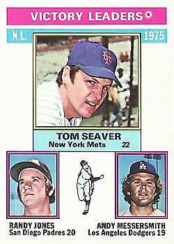 NL Victory Leaders [Seaver, Jones, Messersmith] #199