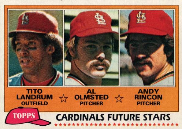Cardinals Future Stars: Tito Landrum / Al Olmsted / Andy Rincon #244