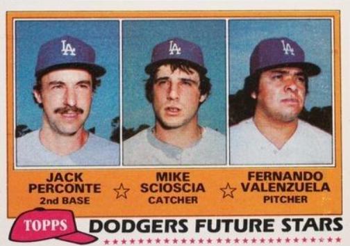 Dodgers Future Stars: Jack Perconte / Mike Scioscia / Fernando Valenzuela #302